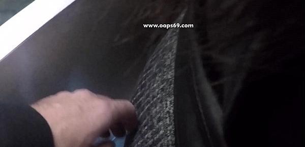  Horny Married Bulge Watcher Milf Touch my Cock at Subway!